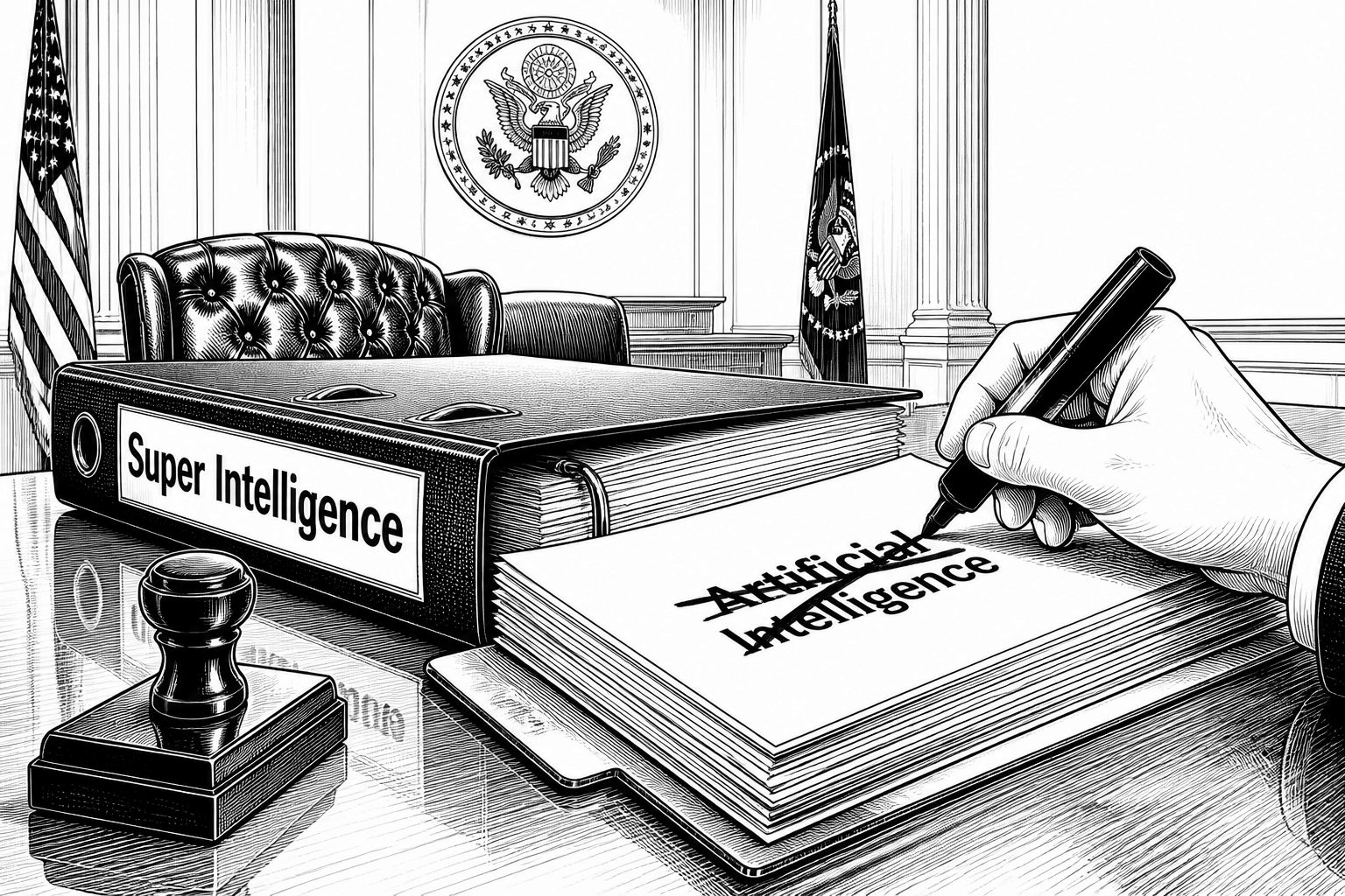 Trump will den Begriff „Künstliche Intelligenz“ verbieten und auf „Super Intelligence“ umstellen Trump will den Begriff „Künstliche Intelligenz“ verbieten und auf „Super Intelligence“ umstellen