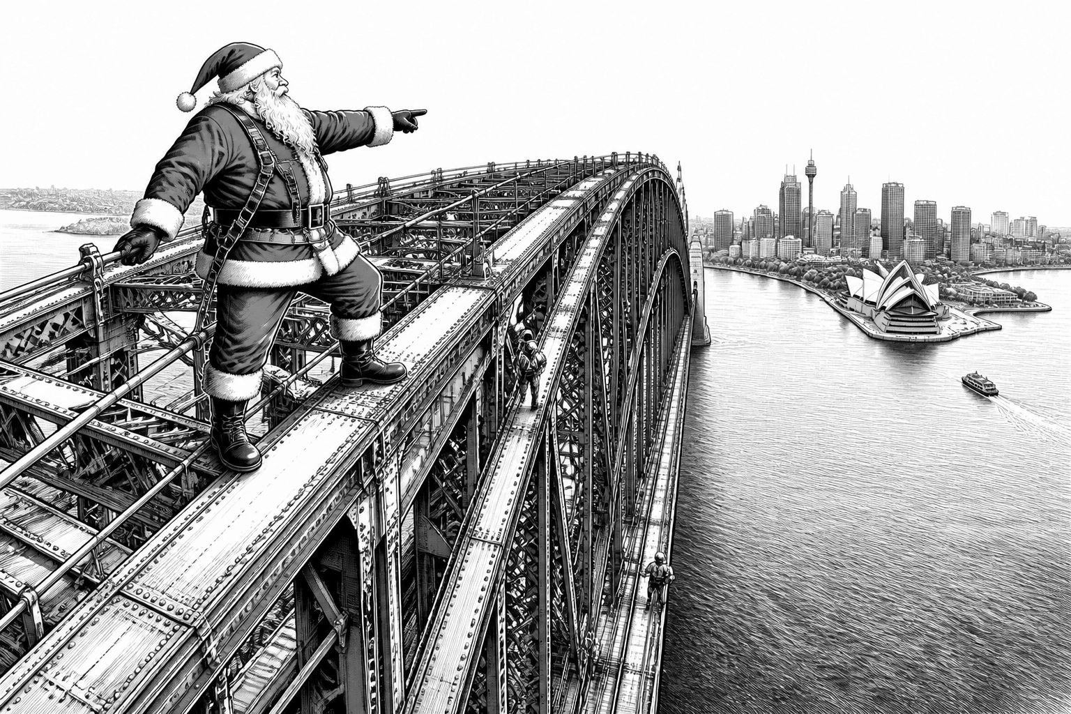 Santa at the Summit: BridgeClimb bringt Weihnachten auf die Sydney Harbour Bridge Santa at the Summit: BridgeClimb bringt Weihnachten auf die Sydney Harbour Bridge