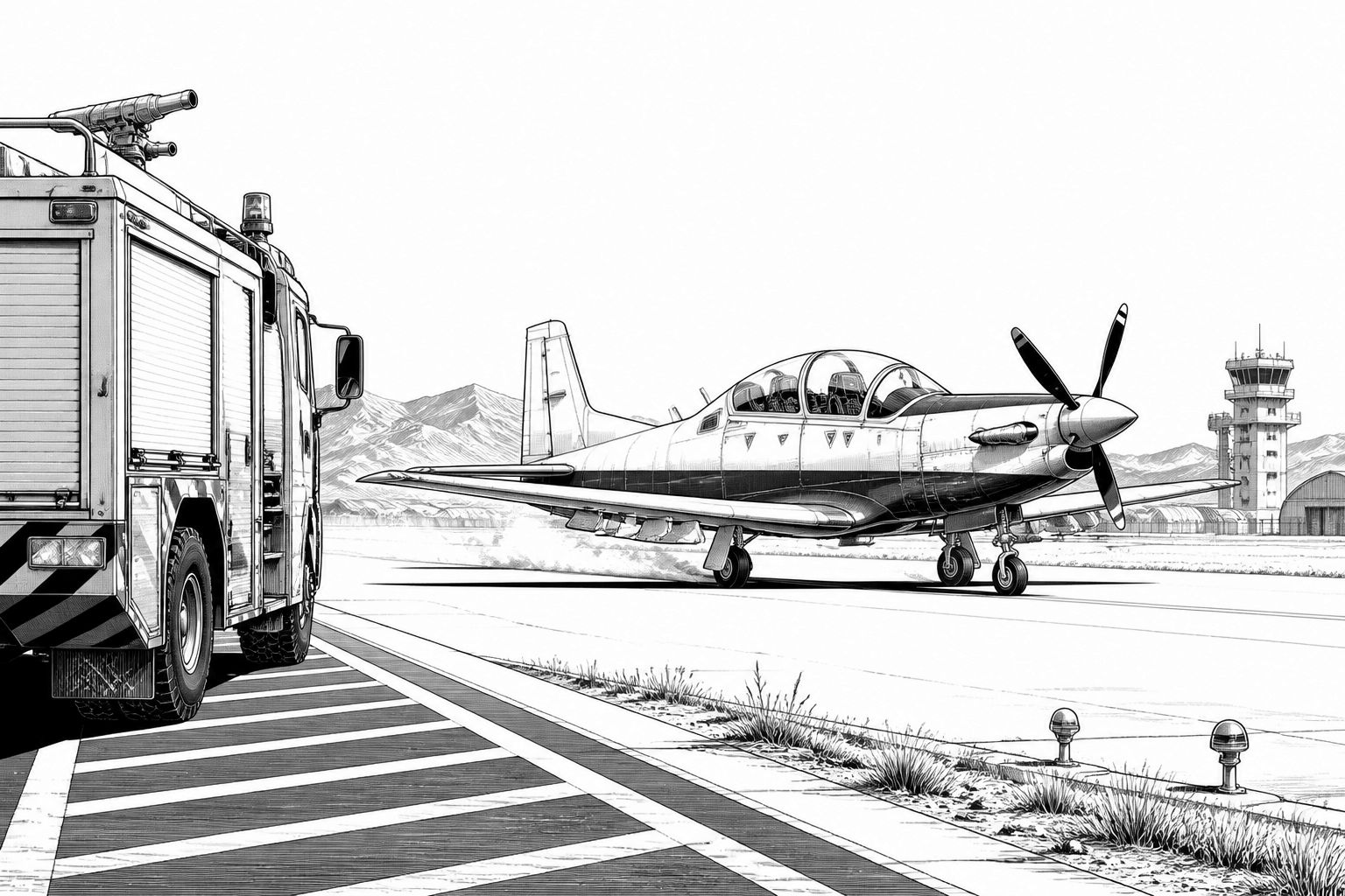 T-6A Texan II: Piloten eilen aus nach hartem Landeversuch bei Seguin T-6A Texan II: Piloten eilen aus nach hartem Landeversuch bei Seguin