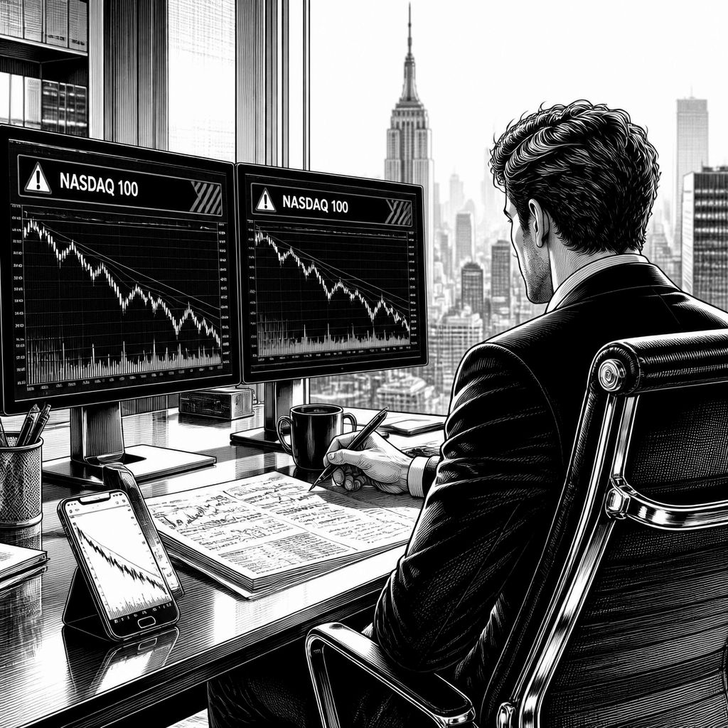 Tech-Aktien unter Druck: Nasdaq 100 droht laut IG weiter 1,1 % zu fallen Tech-Aktien unter Druck: Nasdaq 100 droht laut IG weiter 1,1 % zu fallen