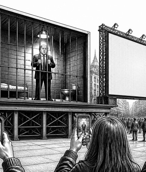 ai-teheran-trump-behind-bars-led-installation