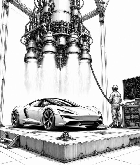 ai-tesla-roadster-spacex-vertikales-starten-landen