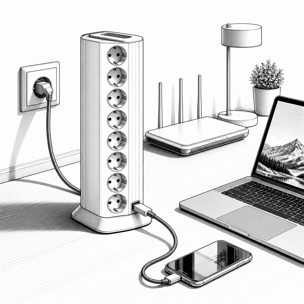 Tessan-Steckdosenturm mit USB-C: So wird der Schreibtisch wieder aufgeräumt Tessan-Steckdosenturm mit USB-C: So wird der Schreibtisch wieder aufgeräumt
