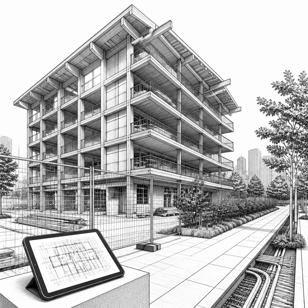 Baugenehmigung für Holzhybridbau im TONI Park Augsburg: Start 2027/28 Baugenehmigung für Holzhybridbau im TONI Park Augsburg: Start 2027/28