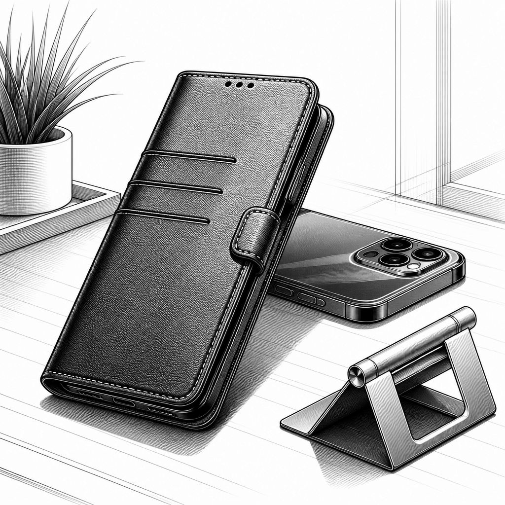 TUCCH Wallet Case fürs iPhone 16 Pro: 3 Karten, Stand und Klappschutz TUCCH Wallet Case fürs iPhone 16 Pro: 3 Karten, Stand und Klappschutz