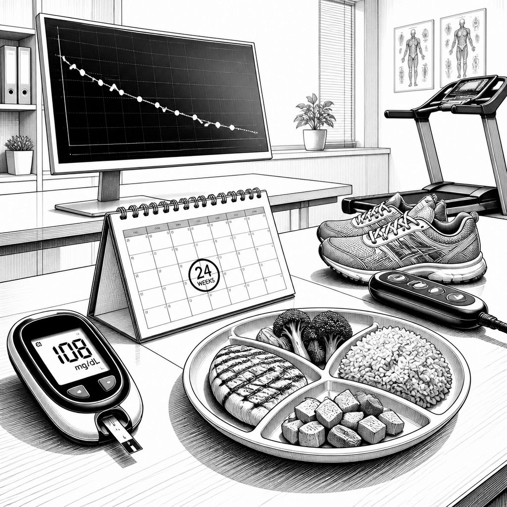 Typ-2-Diabetes: 54 % Remission nach 24 Wochen durch Diät und Training Typ-2-Diabetes: 54 % Remission nach 24 Wochen durch Diät und Training