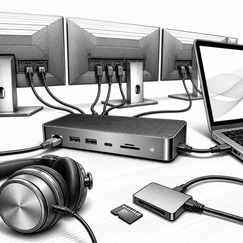 Ugreen-Dockingstation Revodok Pro: Triple-Display, viel Zubehör, 42,99 Euro Ugreen-Dockingstation Revodok Pro: Triple-Display, viel Zubehör, 42,99 Euro