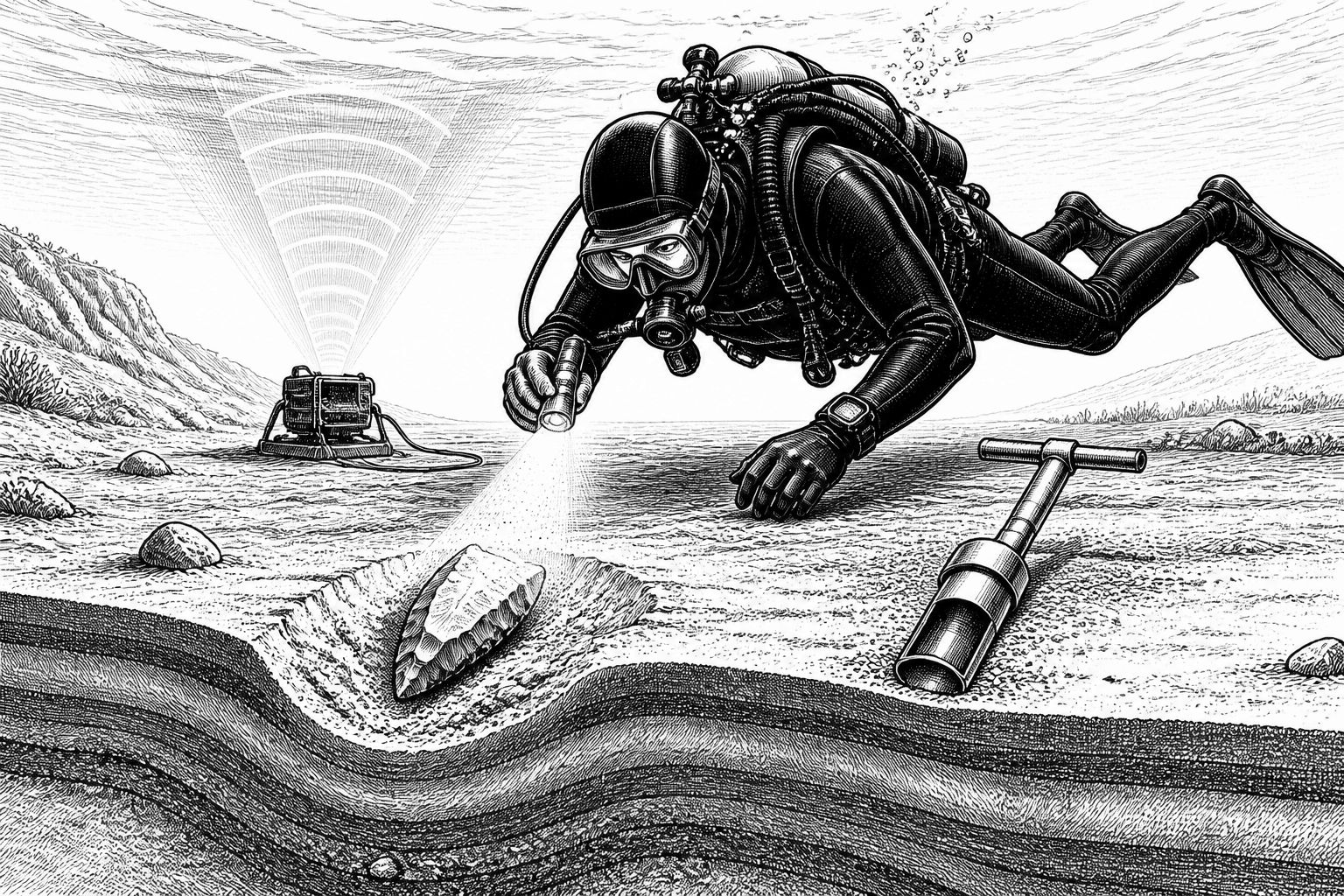 Unterwasser-Archäologie: Die Suche nach Ice-Age-Siedlungen vor Florida Unterwasser-Archäologie: Die Suche nach Ice-Age-Siedlungen vor Florida