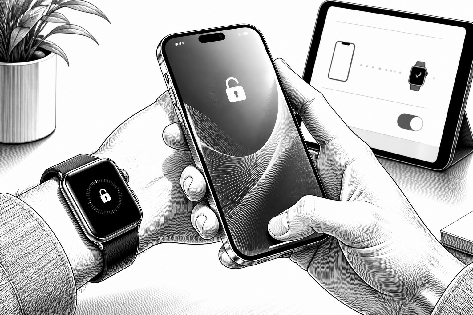 iPhone Duo ohne Touch-ID-Scan: Entsperren per Apple Watch iPhone Duo ohne Touch-ID-Scan: Entsperren per Apple Watch