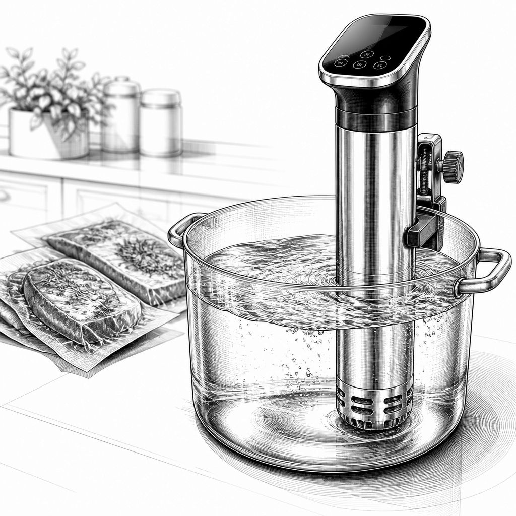 Unold Sous Vide Stick Time 58915 im Test: 20-Liter-Bad, 1.300 Watt, ±0,2 °C Unold Sous Vide Stick Time 58915 im Test: 20-Liter-Bad, 1.300 Watt, ±0,2 °C