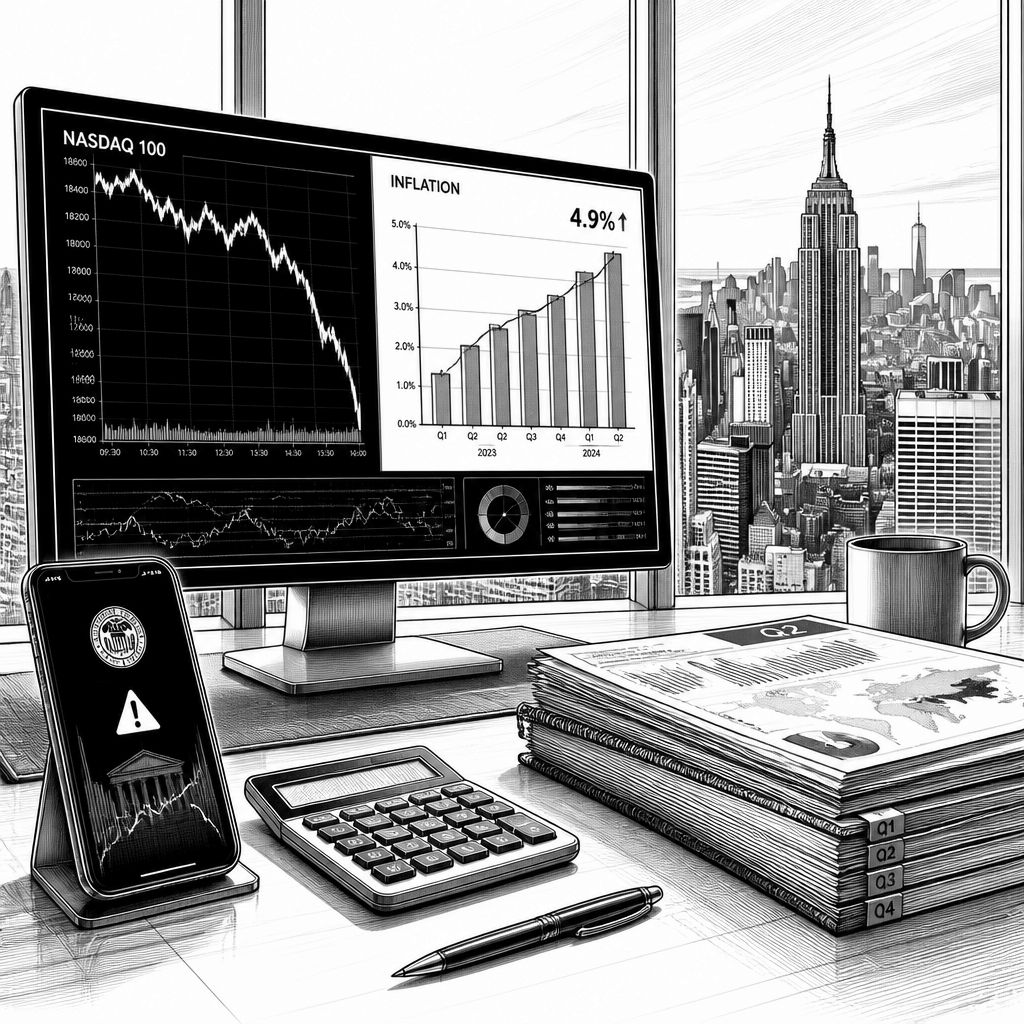 US-Inflation überrascht: Techwerte unter Druck, Nasdaq 100 gibt nach US-Inflation überrascht: Techwerte unter Druck, Nasdaq 100 gibt nach