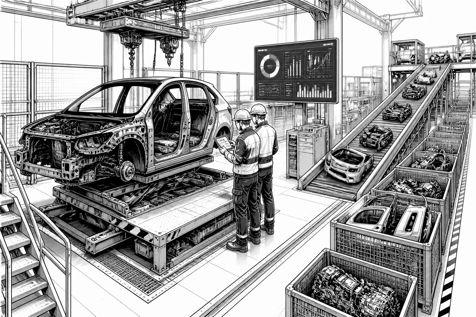 Volkswagen baut in Zwickau Ausbau für Auto-Demontage und Kreislaufwirtschaft Volkswagen baut in Zwickau Ausbau für Auto-Demontage und Kreislaufwirtschaft