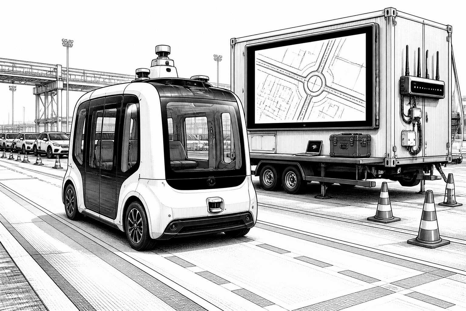 VW testet automatisiertes Fahren im Emder Hafen: AutoLog-Projekt mit 5G VW testet automatisiertes Fahren im Emder Hafen: AutoLog-Projekt mit 5G