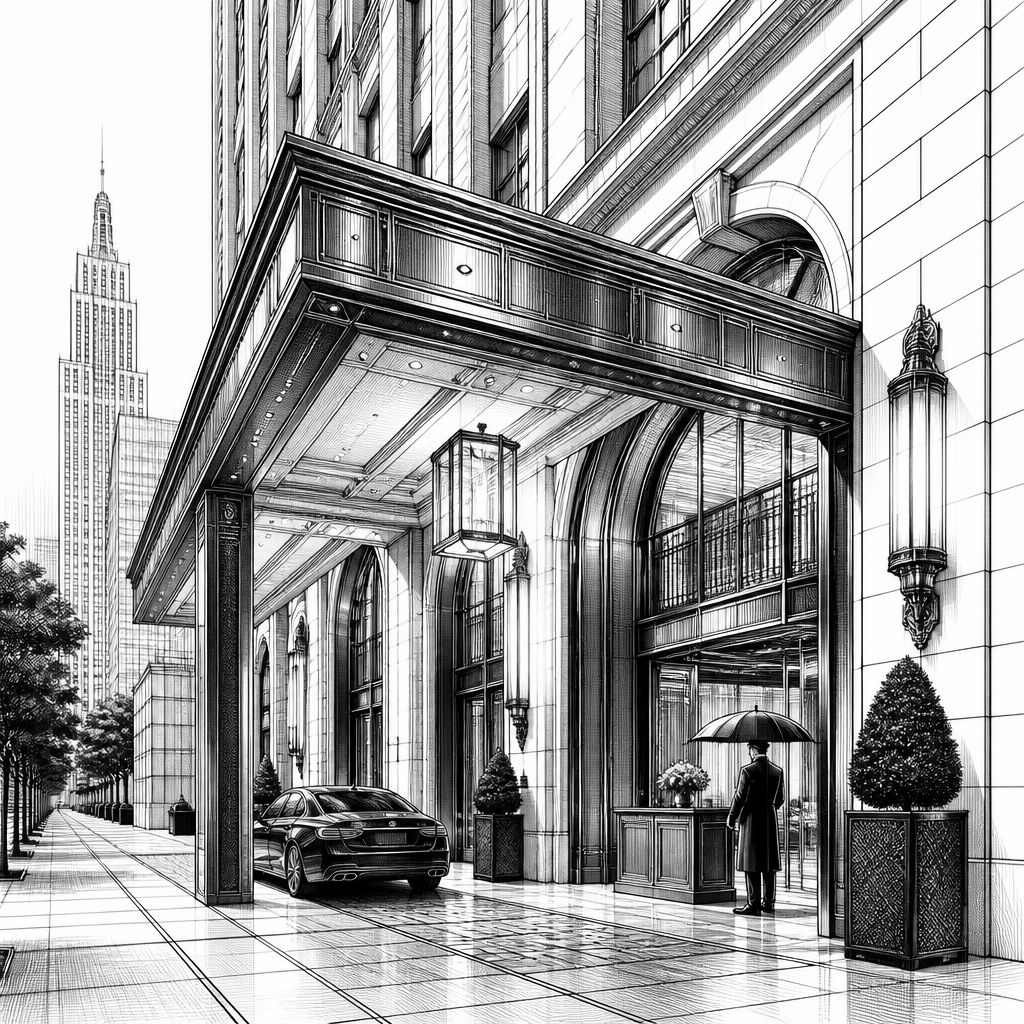 Waldorf Astoria Residences Midtown: Porte-cochère, Pool und private Services in Manhattan Waldorf Astoria Residences Midtown: Porte-cochère, Pool und private Services in Manhattan