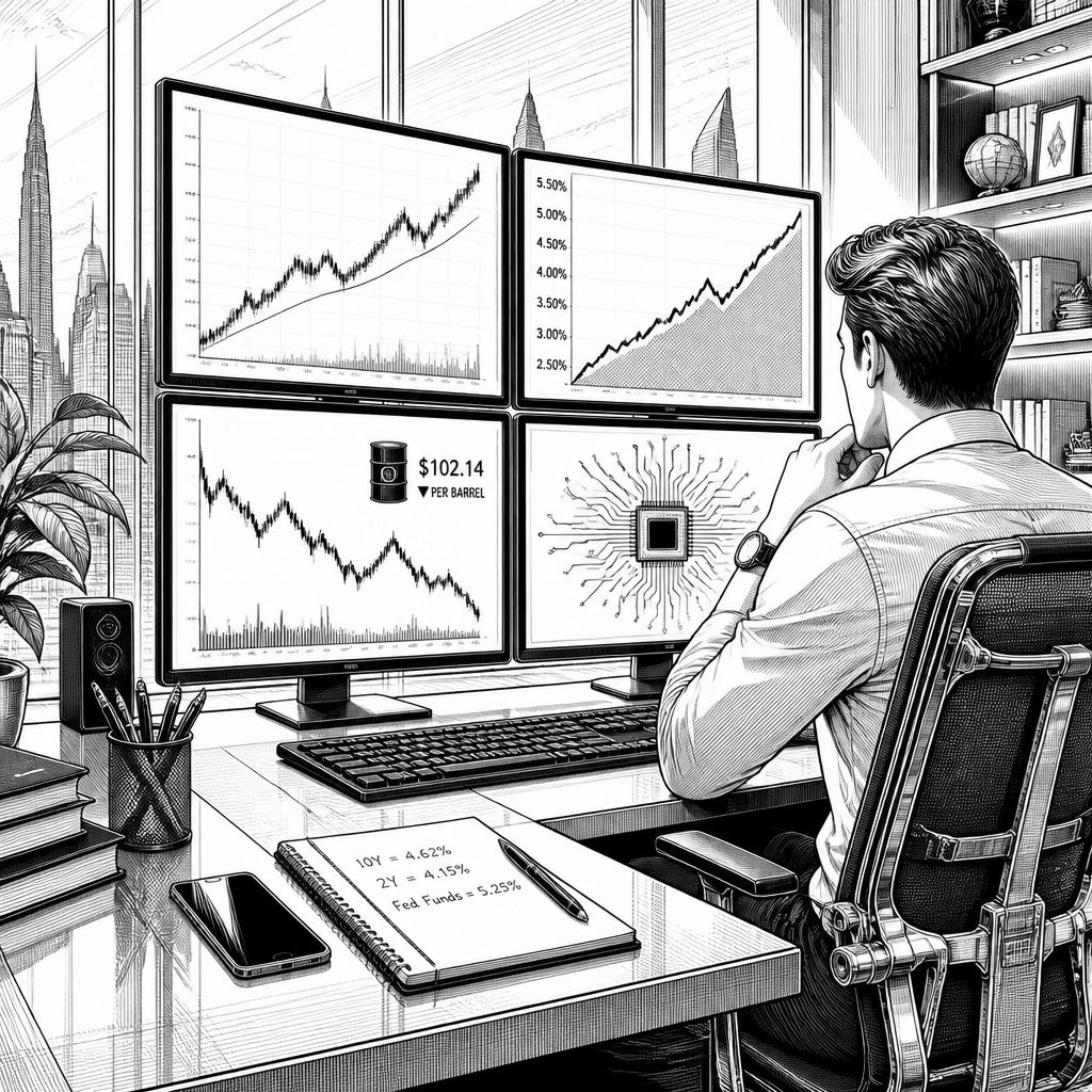 Wall Street im Aufwind: Zinserwartungen, Öl und KI-Aktien treiben den Handel Wall Street im Aufwind: Zinserwartungen, Öl und KI-Aktien treiben den Handel