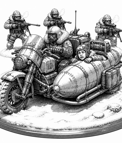 ai-warhammer-da-red-gobbo-squigmobile-festive-miniatur