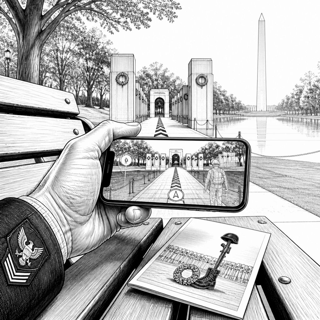 Tech-Blick auf den Besuch von Osttexas-Veteraninnen im Memorial in Washington Tech-Blick auf den Besuch von Osttexas-Veteraninnen im Memorial in Washington