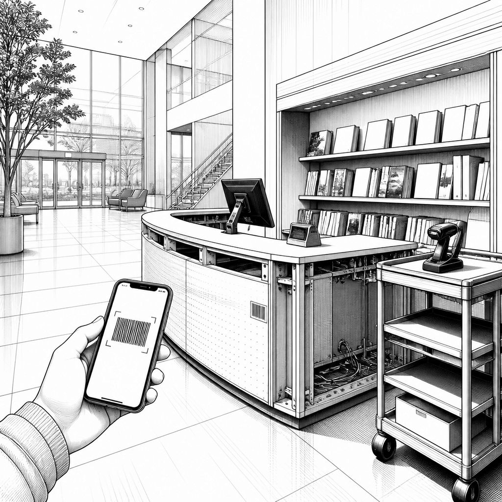 Watertown Free Public Library modernisiert Lobby: neue Theke und Open-Holds Watertown Free Public Library modernisiert Lobby: neue Theke und Open-Holds