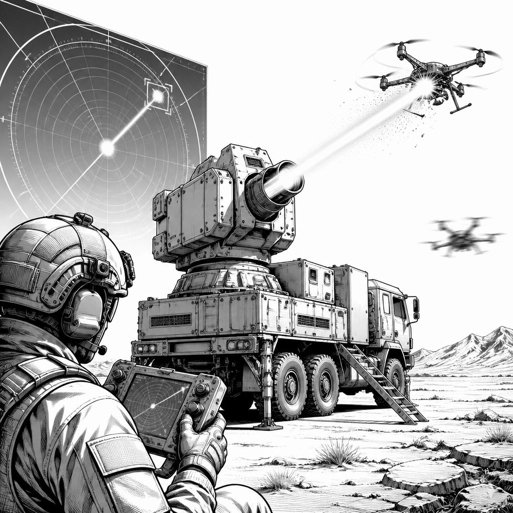 KBRs Firefly: KI-gestützter Laser gegen Drohnenschwärme – mit Game-Controller KBRs Firefly: KI-gestützter Laser gegen Drohnenschwärme – mit Game-Controller