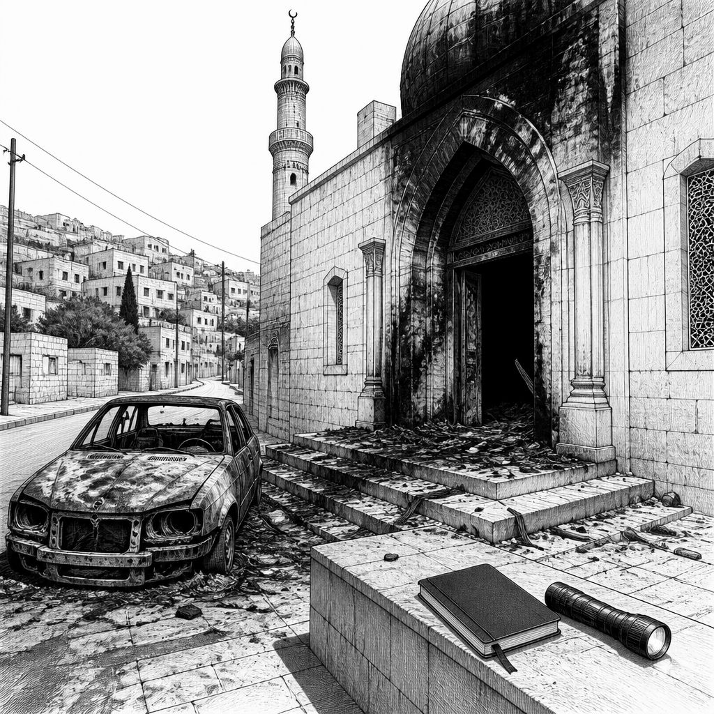 Westjordanland: Berichte über Brandanschlag auf Moschee in Michmas Westjordanland: Berichte über Brandanschlag auf Moschee in Michmas