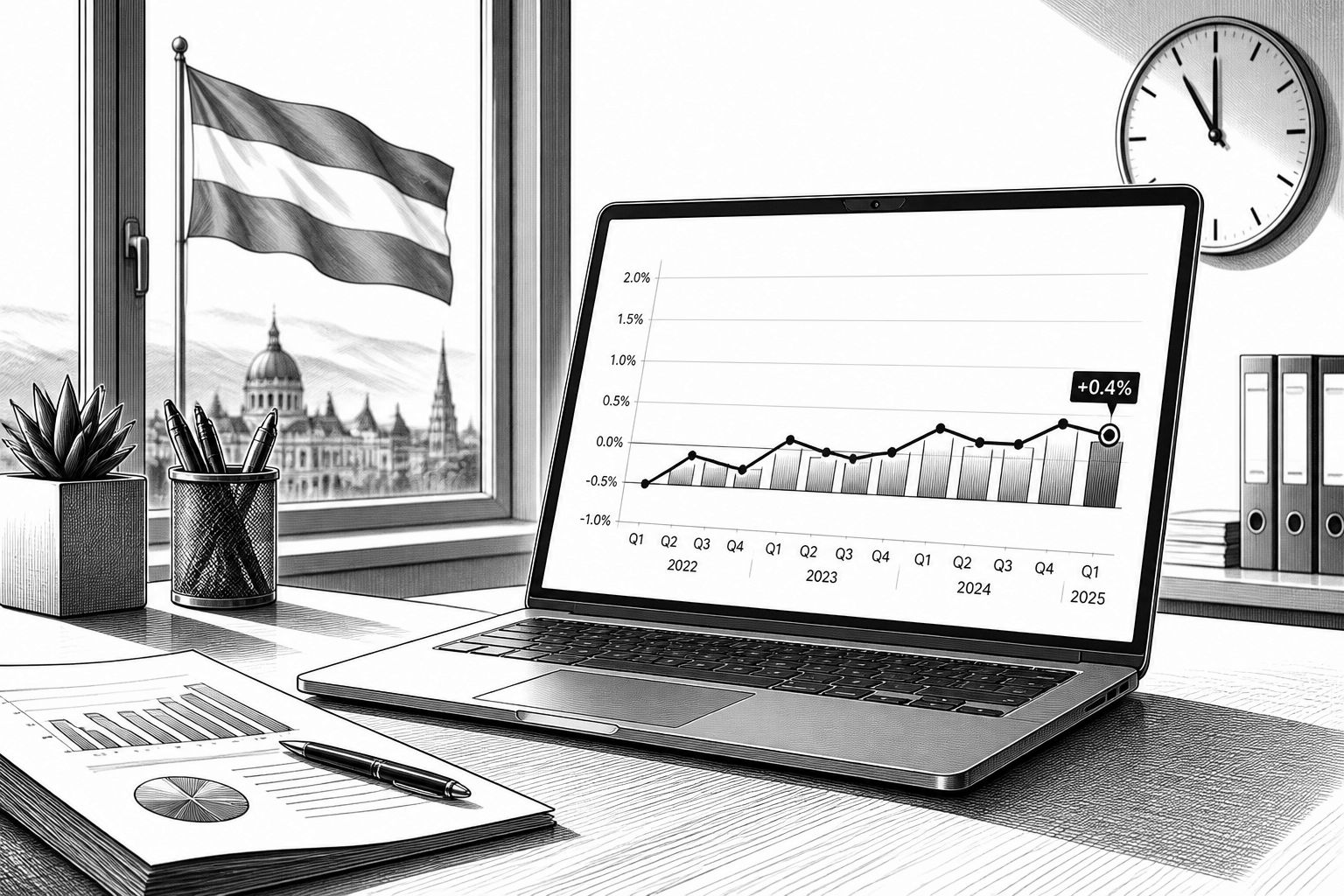 WIFO: Österreichs BIP wächst im III. Quartal 2026 leicht um 0,2% WIFO: Österreichs BIP wächst im III. Quartal 2026 leicht um 0,2%