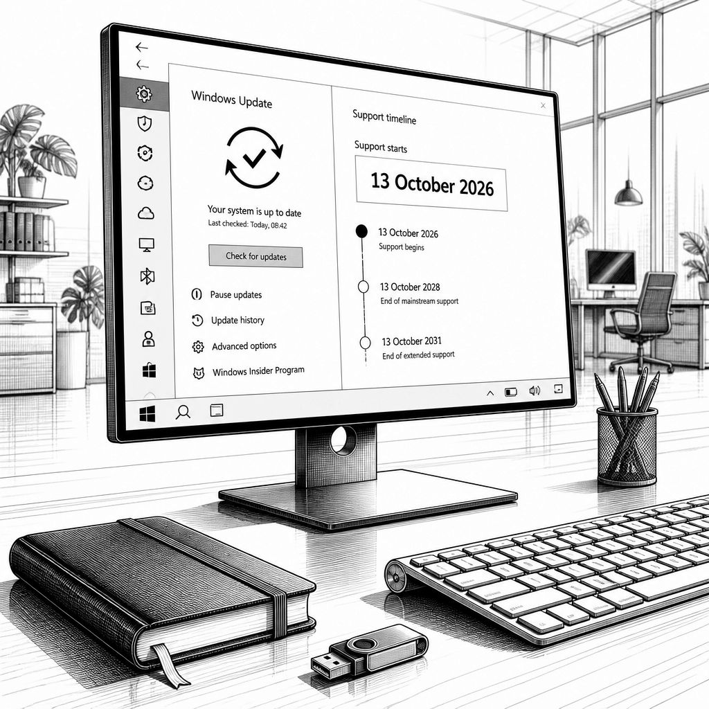 Windows 11 24H2: Support-Ende für Home und Pro am 13. Oktober 2026 Windows 11 24H2: Support-Ende für Home und Pro am 13. Oktober 2026