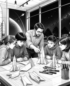 ai-world-space-week-paper-rocket