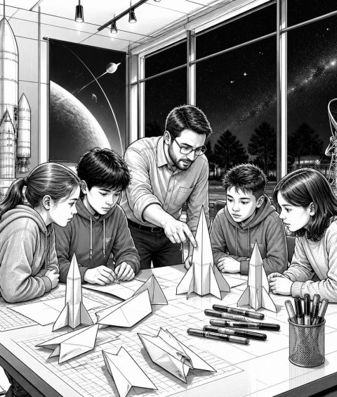ai-world-space-week-paper-rocket