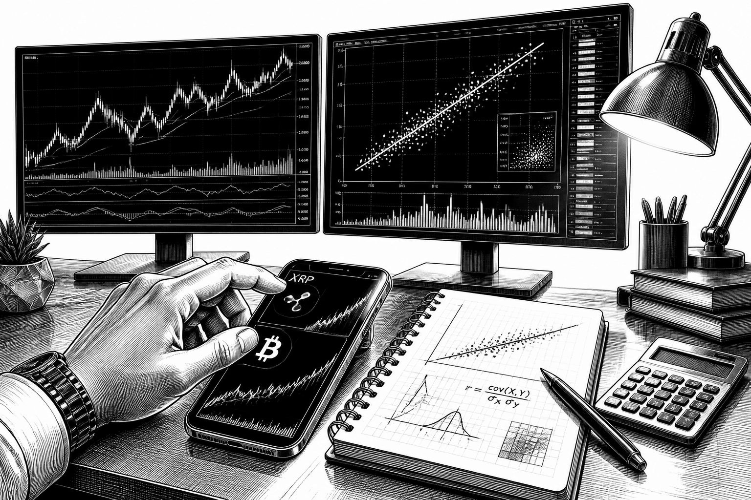 XRP bleibt eng an Bitcoin gekoppelt: Korrelation von 0,97 trotz Stabilität XRP bleibt eng an Bitcoin gekoppelt: Korrelation von 0,97 trotz Stabilität