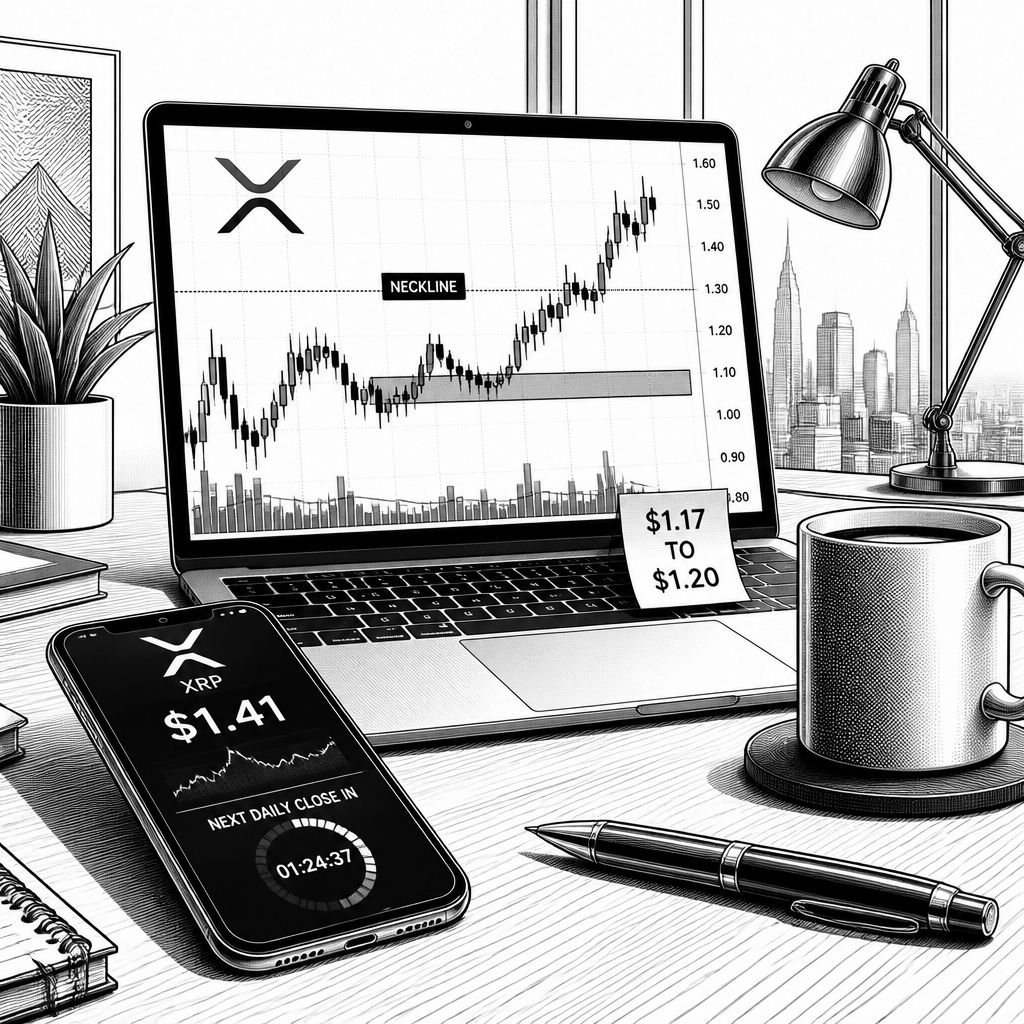 XRP mit Double-Bottom knapp über $1,20: Hält die Marke oder kippt der Kurs? XRP mit Double-Bottom knapp über $1,20: Hält die Marke oder kippt der Kurs?