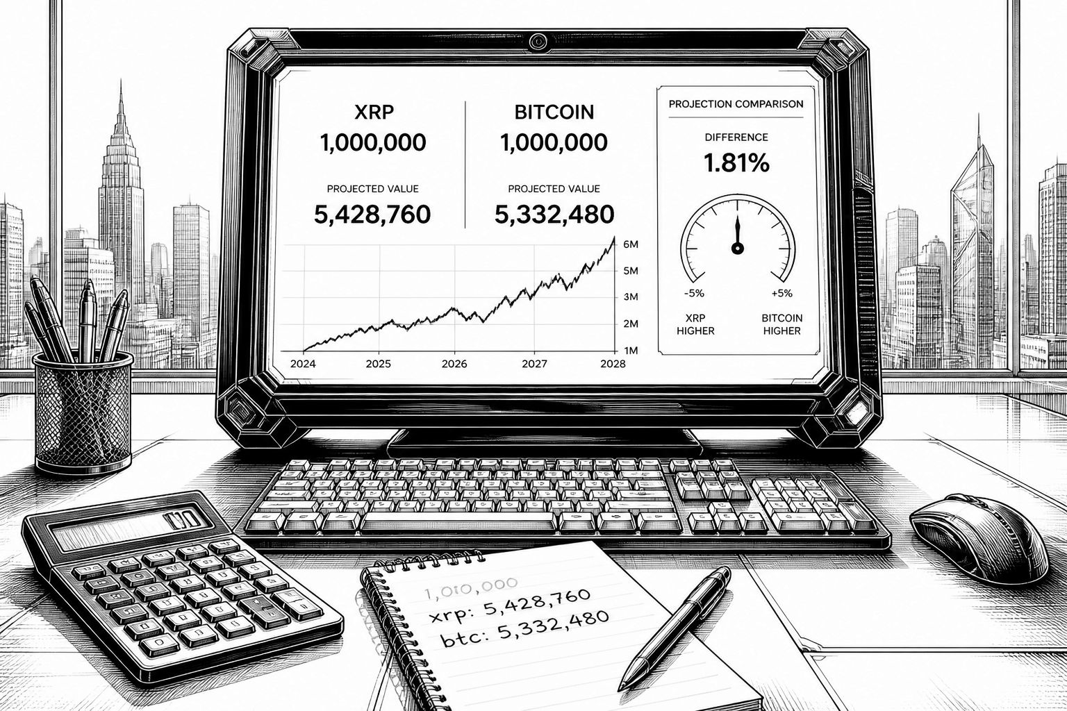 KI-Projektion: Lohnt sich 5.000 USD in XRP oder Bitcoin bis 2028? KI-Projektion: Lohnt sich 5.000 USD in XRP oder Bitcoin bis 2028?