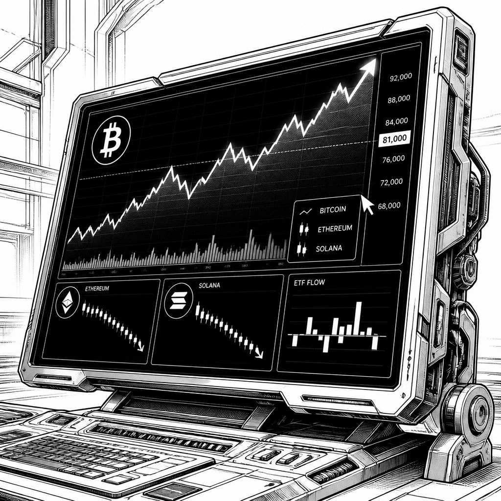 Zinssorgen drücken Ethereum und Solana, Bitcoin bleibt über 81.000 US-Dollar Zinssorgen drücken Ethereum und Solana, Bitcoin bleibt über 81.000 US-Dollar