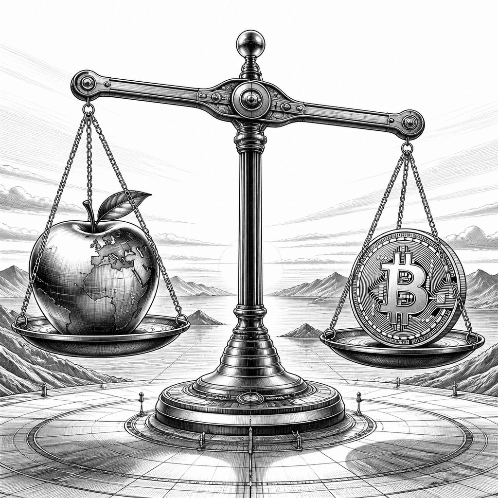 Apple vs. Bitcoin: Welche Anlage passt besser für die Rente? Apple vs. Bitcoin: Welche Anlage passt besser für die Rente?