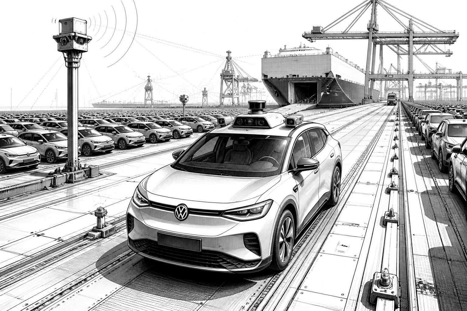 AutoLog in Emden: VW testet KI-gestützte Automatisierung im Autoterminal AutoLog in Emden: VW testet KI-gestützte Automatisierung im Autoterminal