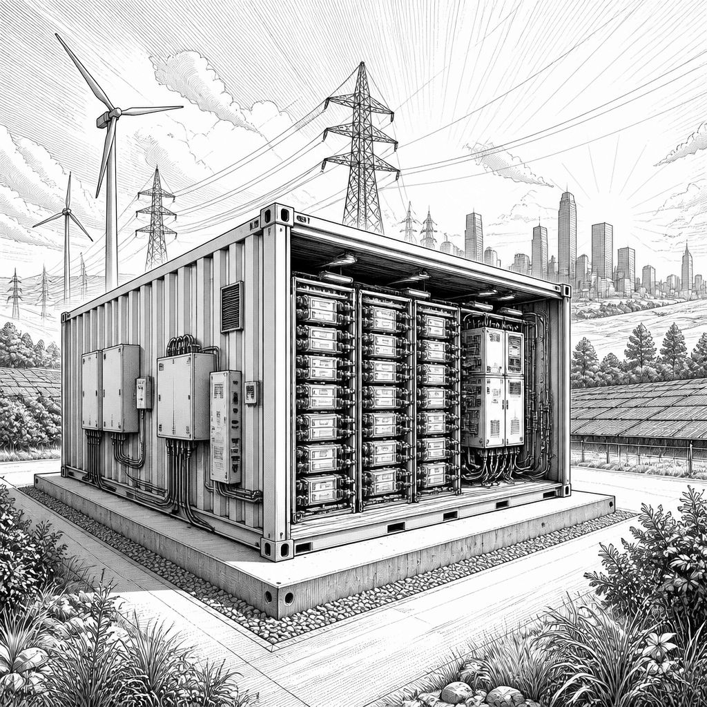 Batteriespeicher statt Netzausbau: Simulation zeigt sinkende Strompreise Batteriespeicher statt Netzausbau: Simulation zeigt sinkende Strompreise