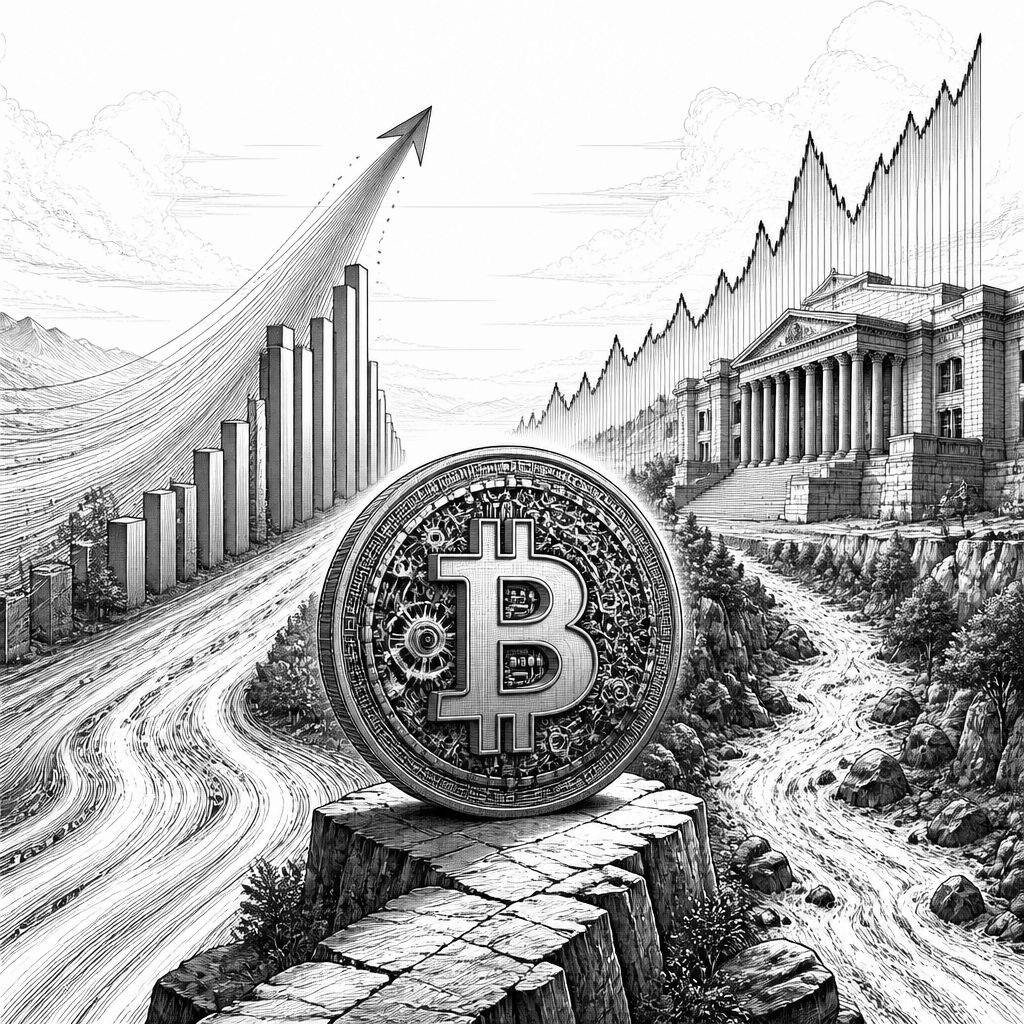 Bitcoin trotzt Renditen: Warum 10-Jahres-Zinsen und Zuflüsse zeitlich auseinanderlaufen Bitcoin trotzt Renditen: Warum 10-Jahres-Zinsen und Zuflüsse zeitlich auseinanderlaufen