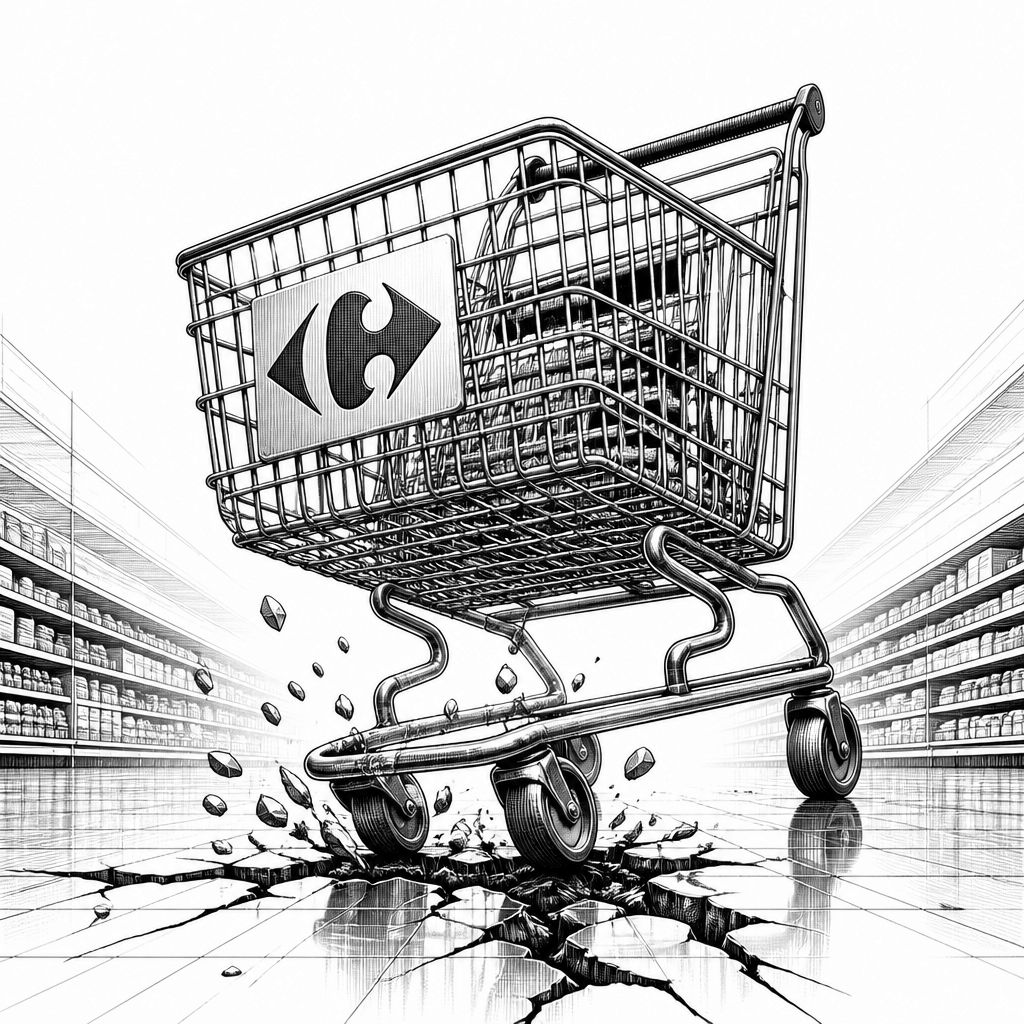 Carrefour-Aktie bricht ein: Prognosen gesenkt wegen Unruhen und Marge Carrefour-Aktie bricht ein: Prognosen gesenkt wegen Unruhen und Marge