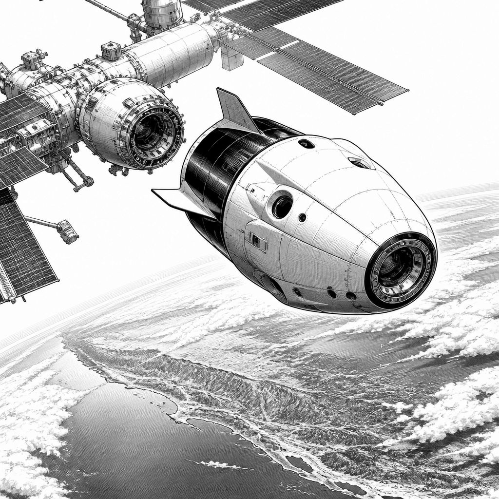 Crew-12 kehrt mit SpaceX Crew Dragon Freedom Richtung Erde zurück Crew-12 kehrt mit SpaceX Crew Dragon Freedom Richtung Erde zurück