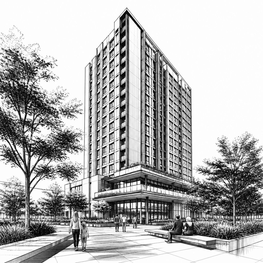 Dunbar Tower in Ann Arbor: Neues Community-Center stärkt bezahlbaren Wohnraum Dunbar Tower in Ann Arbor: Neues Community-Center stärkt bezahlbaren Wohnraum