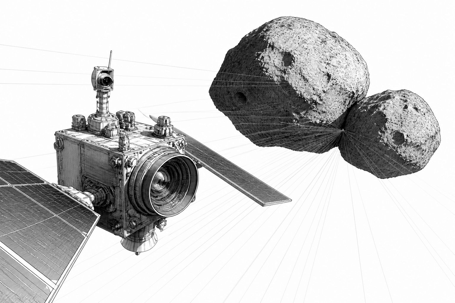 ESA-Mission Hera: Erstes Detailbild von Didymos/Dimorphos aus 1280 Kilometern ESA-Mission Hera: Erstes Detailbild von Didymos/Dimorphos aus 1280 Kilometern