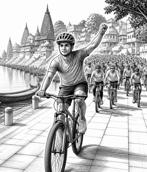 fit-india-sundays-on-cycle-varanasi-1000-teilnehmende