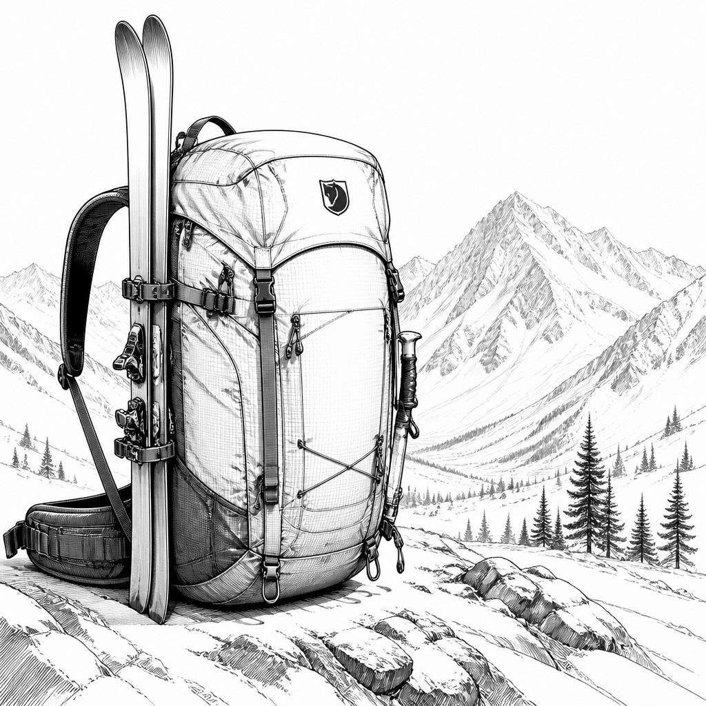 Fjällräven Bergtagen Touring 22: Lawinenausrüstung getrennt verstaut Fjällräven Bergtagen Touring 22: Lawinenausrüstung getrennt verstaut