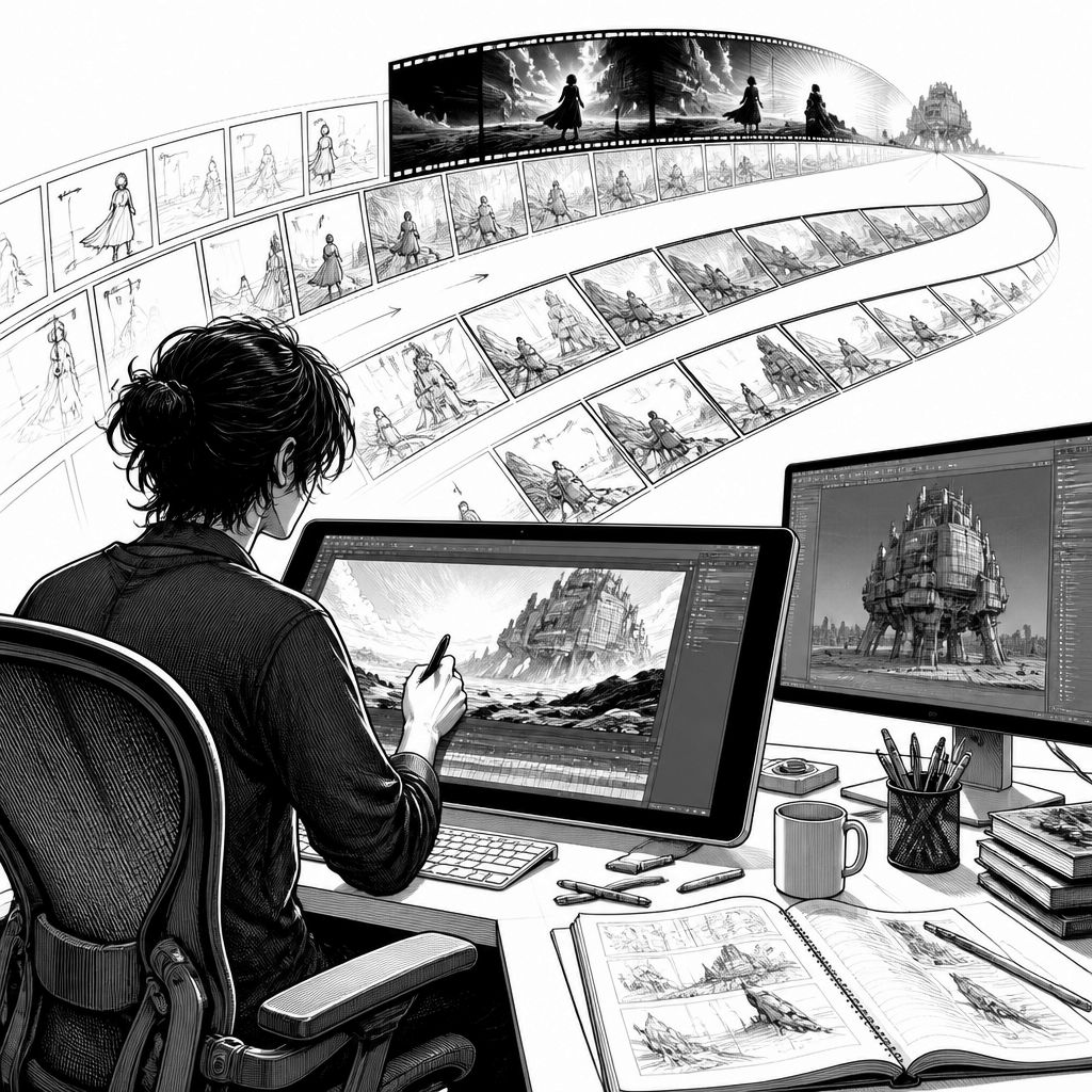 „Gods don’t give gifts“: Wie KI-Animation doch wie Handarbeit wirkt „Gods don’t give gifts“: Wie KI-Animation doch wie Handarbeit wirkt