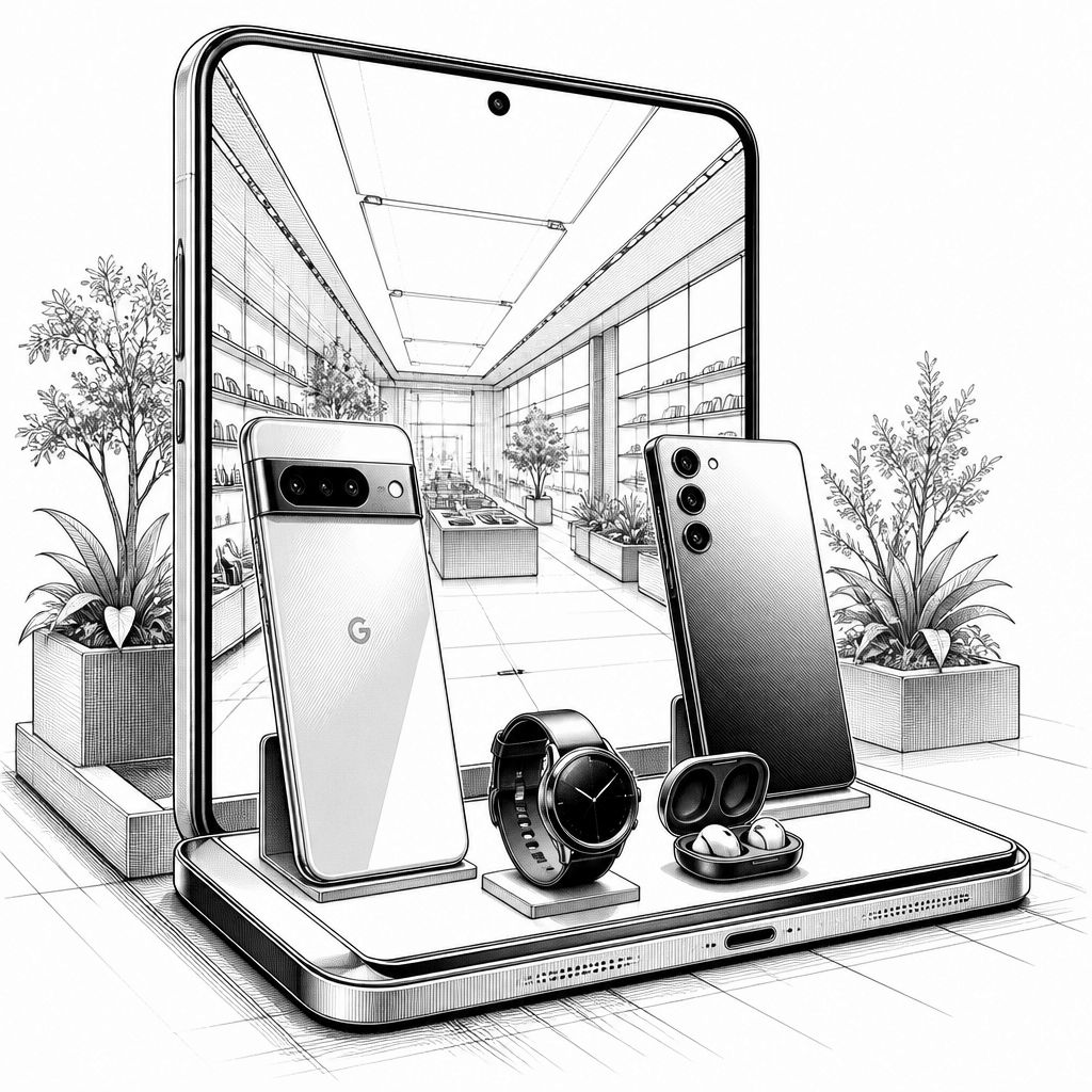 Google erweitert „Shop devices“-Tab im Play Store um Samsung-Geräte neben Pixel Google erweitert „Shop devices“-Tab im Play Store um Samsung-Geräte neben Pixel