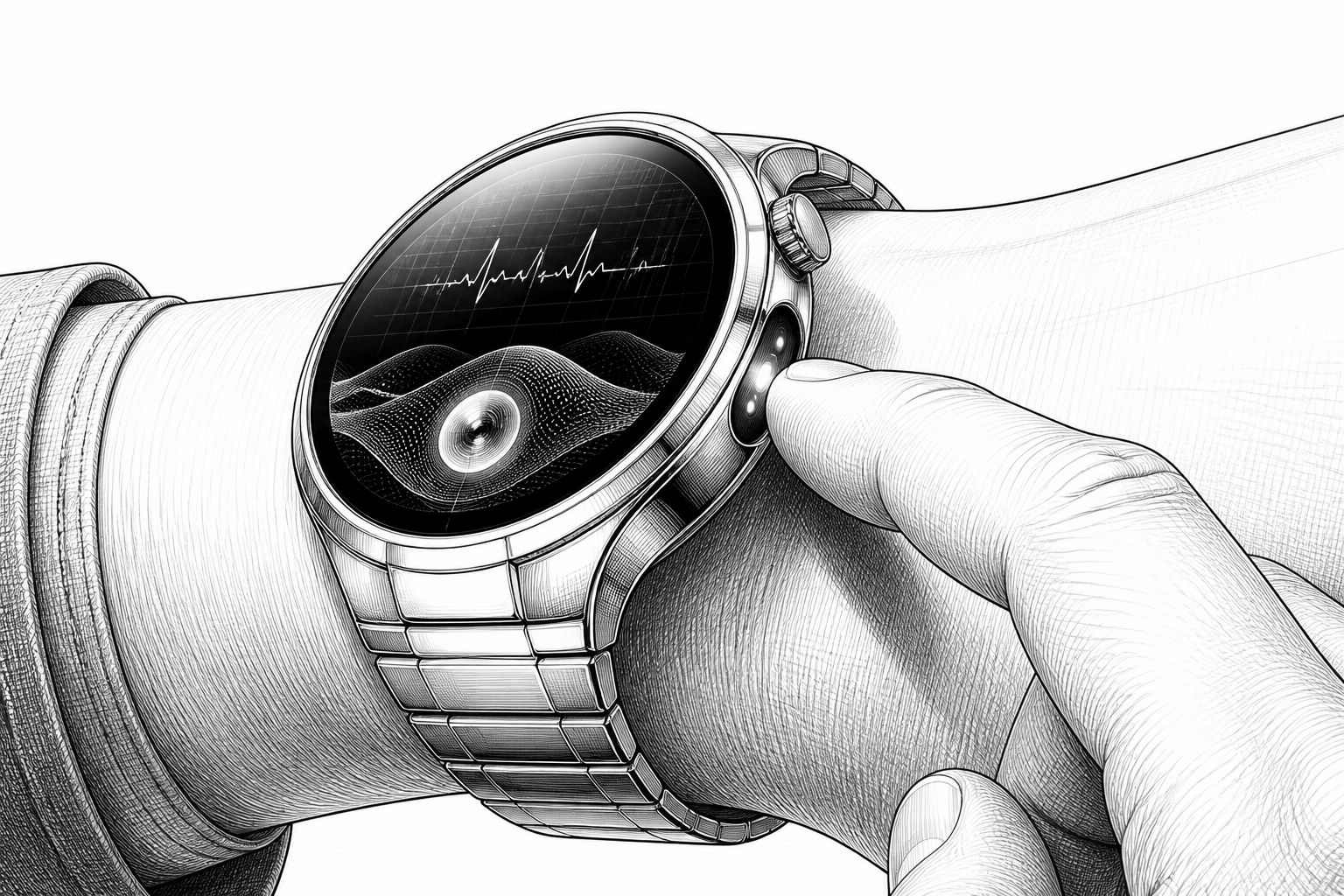 Huawei Watch 6 Pro im Test: EKG und SpO2 per Fingerspitze Huawei Watch 6 Pro im Test: EKG und SpO2 per Fingerspitze