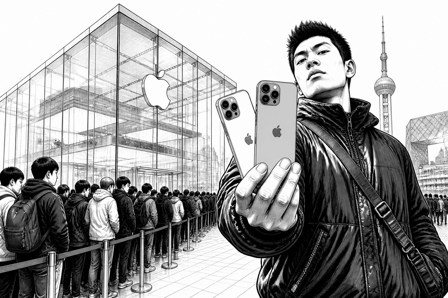 iPhone Duo in Peking: Scalper zahlen 3.000 Yuan Aufschlag und verschärfen den Andrang iPhone Duo in Peking: Scalper zahlen 3.000 Yuan Aufschlag und verschärfen den Andrang