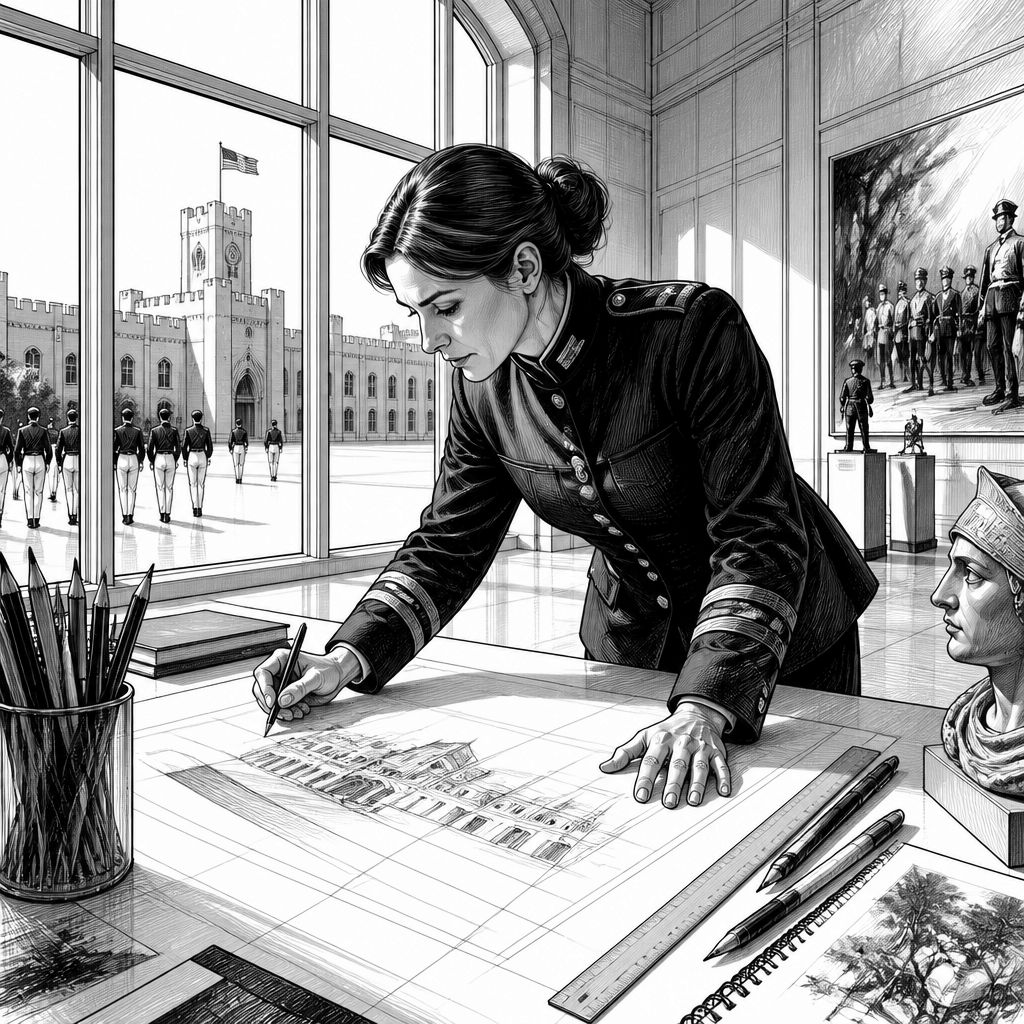 Kunst im Militär: Tiffany Reed Silverman baut an der Citadel ein Programm Kunst im Militär: Tiffany Reed Silverman baut an der Citadel ein Programm