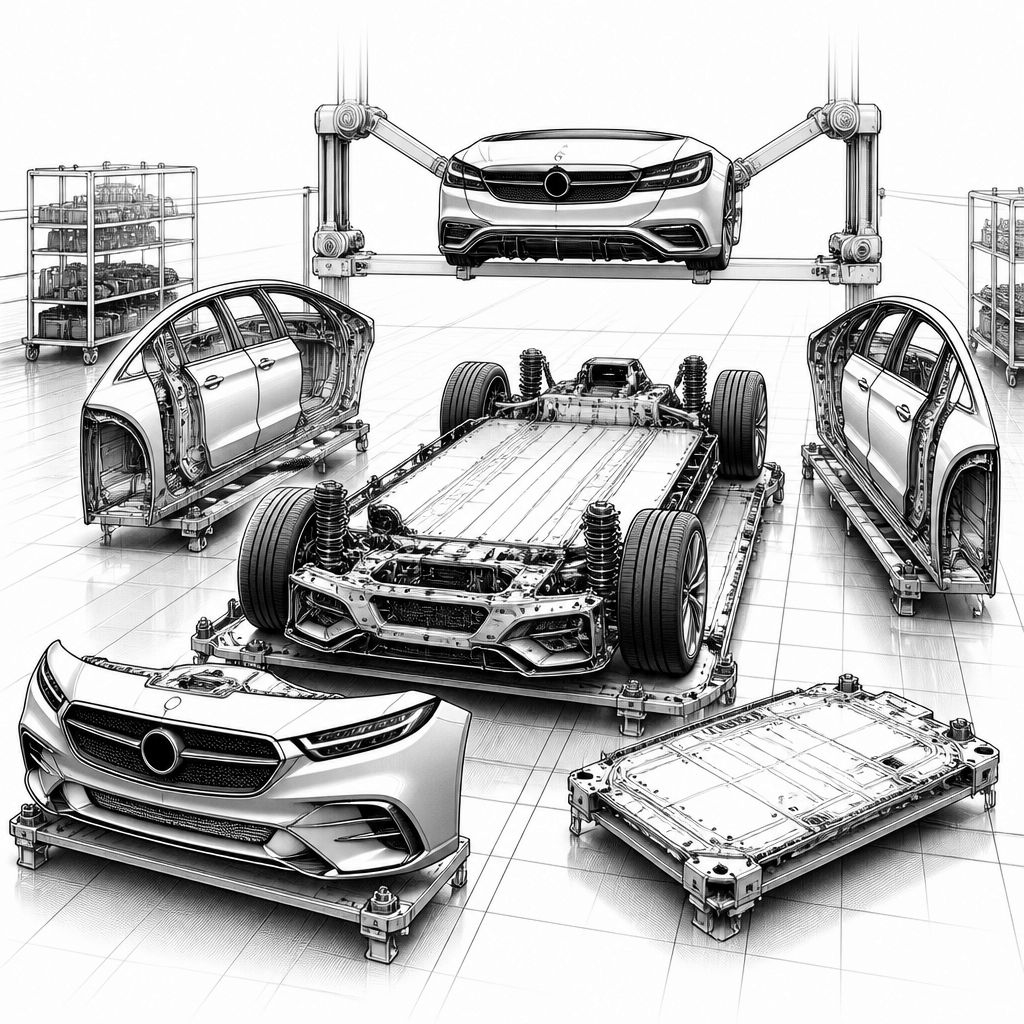Mercedes plant Baukasten-„Tech-Stacks“ für die nächste Fahrzeuggeneration Mercedes plant Baukasten-„Tech-Stacks“ für die nächste Fahrzeuggeneration
