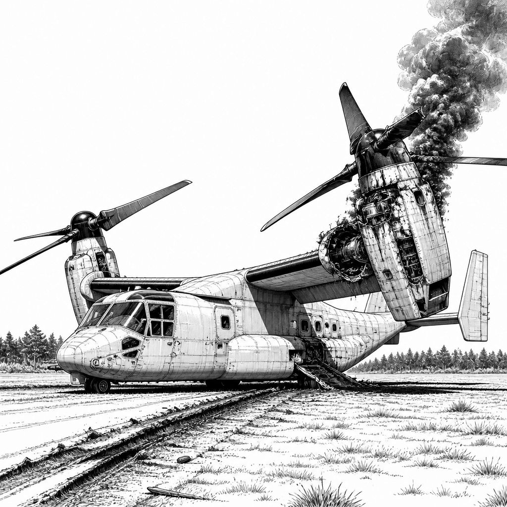 MV-22B stürzt nicht, aber Brand bei Training: Einsatz in North Carolina MV-22B stürzt nicht, aber Brand bei Training: Einsatz in North Carolina