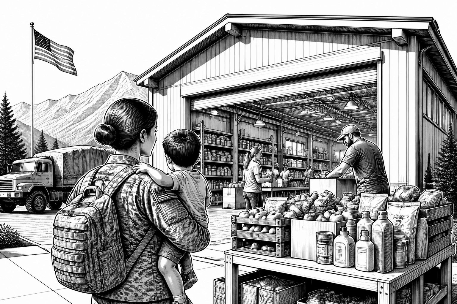 Neuer Food-Pantry in Mountain View stärkt Versorgung für Militärfamilien Neuer Food-Pantry in Mountain View stärkt Versorgung für Militärfamilien